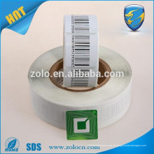 Etiqueta de código de barras, design personalizado de impressão de adesivos de vinil, etiquetas autoadesivas de etiquetas de papel